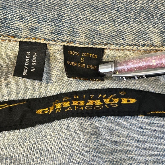 Marithe Francois Girbaud Denim Jacket Avis Auto Boutique Las Vegas Vintage S - Picture 9 of 9